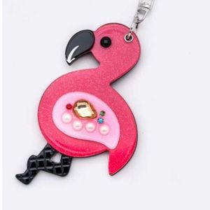 **Host Pick** NWTFlamingo compact mirror keychain!